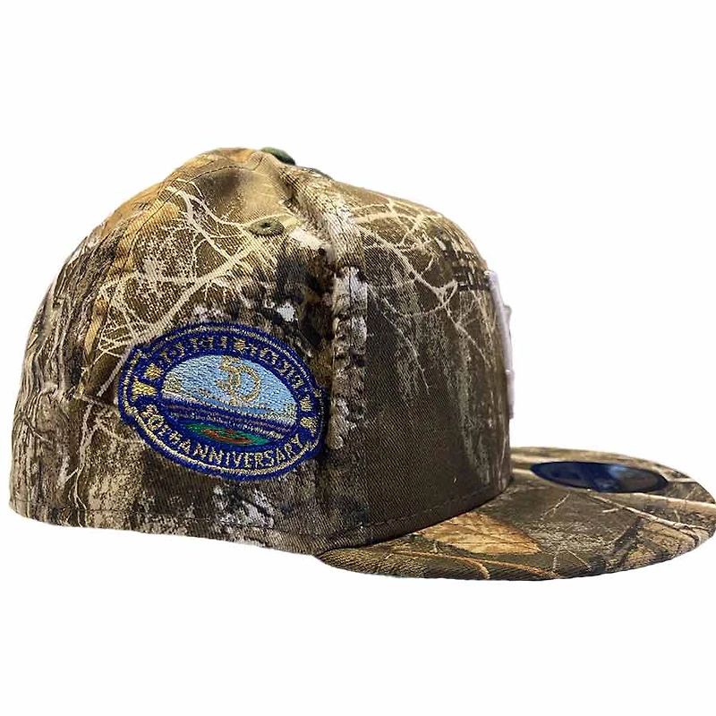 Los Angeles Dodgers Camo and Black Two Tone 50th Anniversary Patch Green UV 59FIFTY Fitted Hat