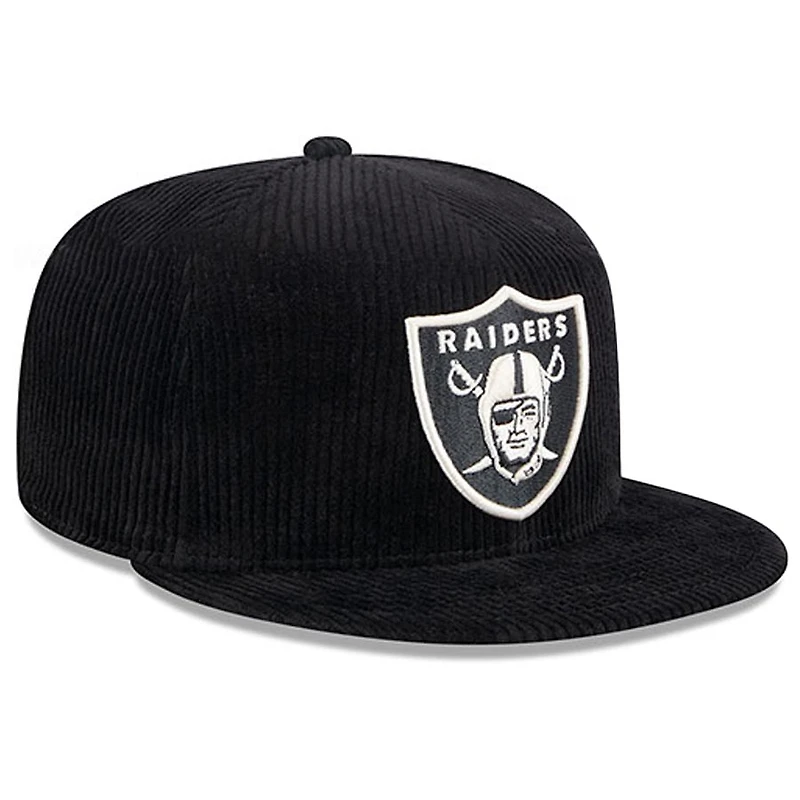 Las Vegas Raiders Letterman Pin Corduroy 59FIFTY Fitted Hat
