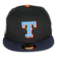 Texas Rangers Black Navy Two Tone 1995 ASG Patch Gray UV 59FIFTY Fitted Hat