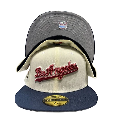 Los Angeles Dodgers Chrome Two Tone KTS Part 2 50th Anniversary Patch Gray UV New Era 59FIFTY Fitted Hat