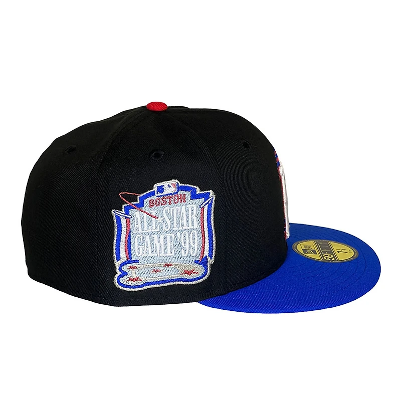 Boston Red Sox Black Royal Blue Two Tone 1999 ASG Patch Gray UV New Era 59FIFTY Fitted Hat
