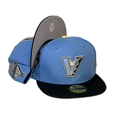 Arizona Diamondbacks Blue Black Two Tone 1998 Inaugural Season Patch Gray UV New Era 59FIFTY Fitted Hat
