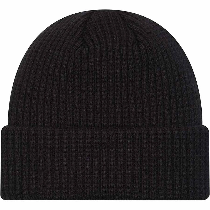 Chicago Bulls All Black Cuffed Knit Beanie Hat