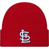 St. Louis Cardinals All Red No Pom Cuffed Knit Beanie Hat