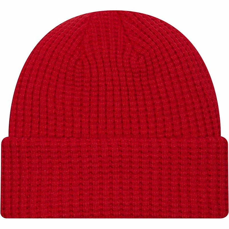 St. Louis Cardinals All Red No Pom Cuffed Knit Beanie Hat