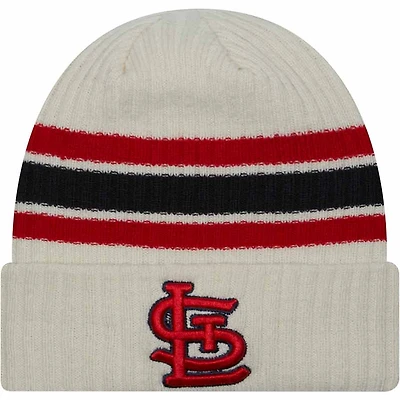 St. Louis Cardinals Cream New Era Vintage Cuffed Knit Beanie Hat