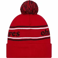 Ohio State Buckeyes Red Marquee Cuffed Knit Beanie Hat