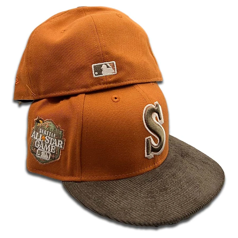 Seattle Mariners Two Tone Cord Thanksgiving Collection Olive UV 59FIFTY Fitted Hat