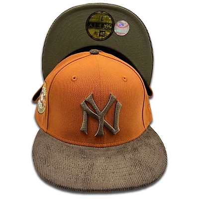 New York Yankees Two Tone Cord Thanksgiving Collection Olive UV 59FIFTY Fitted Hat