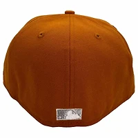Texas Rangers Burnt Orange Pressure Pack 40th Anniversary Patch Gray UV New Era 59Fifty Fitted Hat