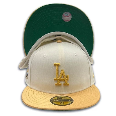 Los Angeles Dodgers Cyber Chrome Two Tone 40th Anniversary Patch Green UV 59FIFTY Fitted Hat