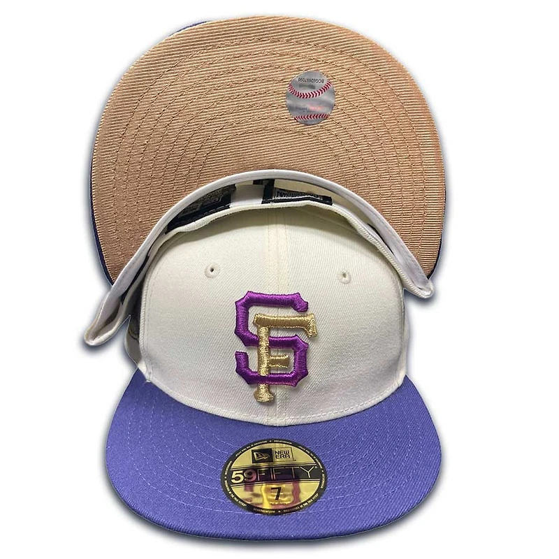 San Francisco Giants Cyber Chrome 2000 Inaugural Year Patch Metallic Gold UV 59FIFTY Fitted Hat