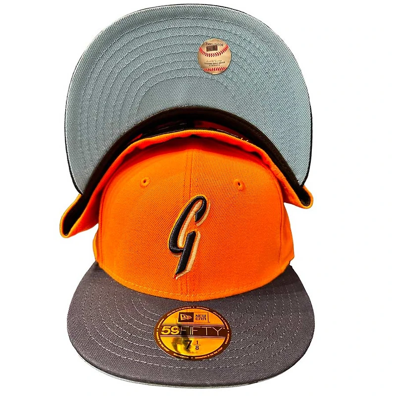 San Francisco Giants Cyber Orange Navy 2007 ASG Patch Icy Blue UV 59FIFTY Fitted Hat