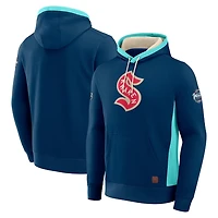 Seattle Kraken 2024 NHL Winter Classic Authentic Pro Deep Sea Blue Pullover Hoodie