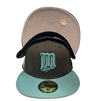 Minnesota Twins Black Green Two Tone Legends Pack 40th Season Patch Gray UV New Era 59FIFTY Fitted Hat