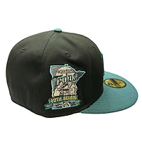 Minnesota Twins Black Green Two Tone Legends Pack 40th Season Patch Gray UV New Era 59FIFTY Fitted Hat