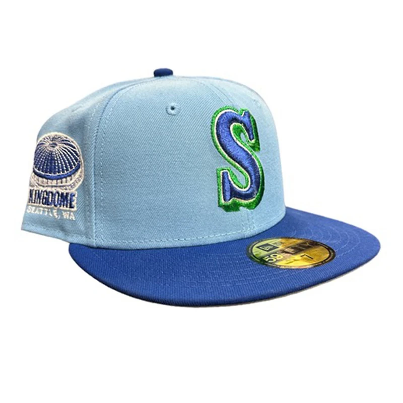 Seattle Mariners Light Blue Royal Two Tone Kingdome Patch Gray UV 59FIFTY Fitted Hat