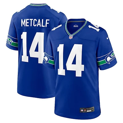 Seattle Seahawks DK Metcalf Royal Blue Retro Throwback Nike Game Jersey
