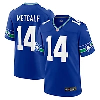 Seattle Seahawks DK Metcalf Royal Blue Retro Throwback Nike Game Jersey