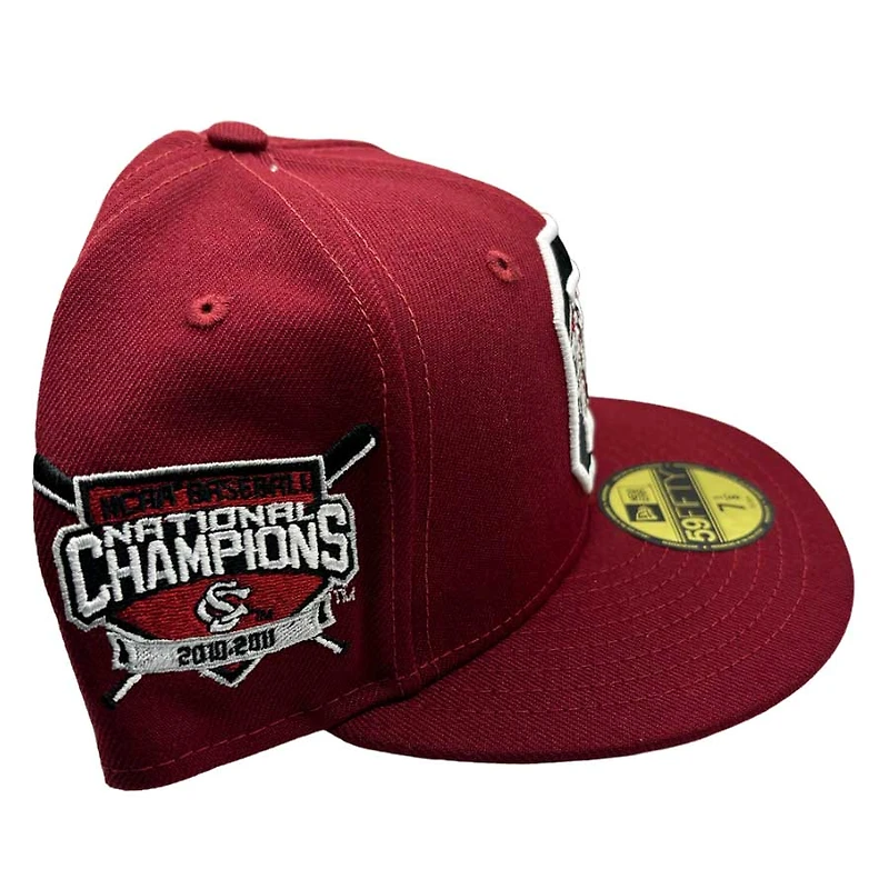 South Carolina Gamecocks National Champs Patch Gray UV 59FIFTY Fitted Hat