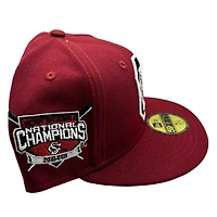 South Carolina Gamecocks National Champs Patch Gray UV 59FIFTY Fitted Hat