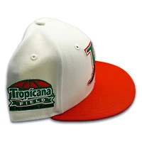 Tampa Bay Rays Chrome Orange Tropicana Field Patch Green UV New Era 59FIFTY Fitted Hat