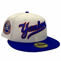 New York Yankees White and Blue NY vs Boston Pack 1962 World Series Patch Gray UV Era 59Fifty Fitted Hat