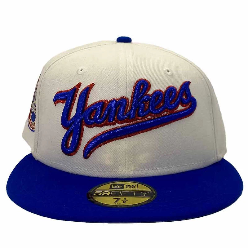 New York Yankees White and Blue NY vs Boston Pack 1962 World Series Patch Gray UV Era 59Fifty Fitted Hat