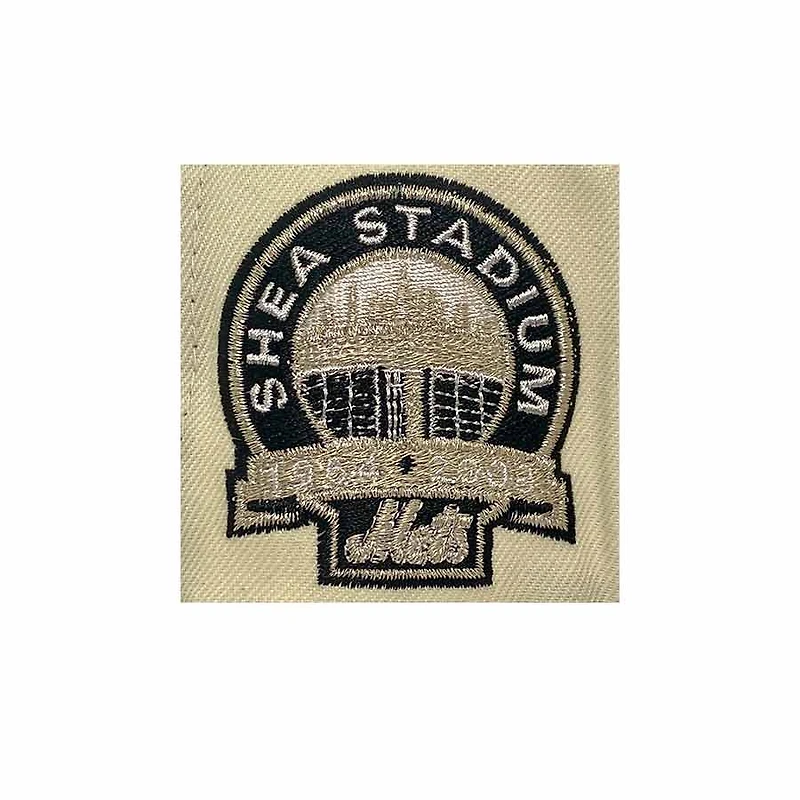 New York Mets Chrome and Black NY vs Boston Pack Shea Stadium Patch Gray UV Era 59Fifty Fitted Hat