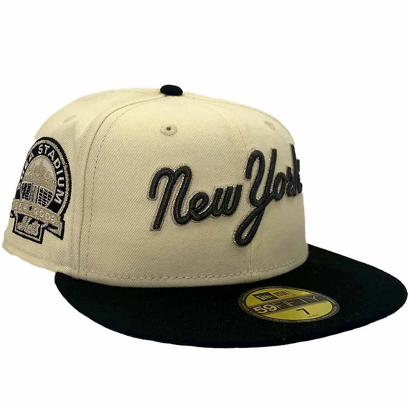 New York Mets Chrome and Black NY vs Boston Pack Shea Stadium Patch Gray UV Era 59Fifty Fitted Hat