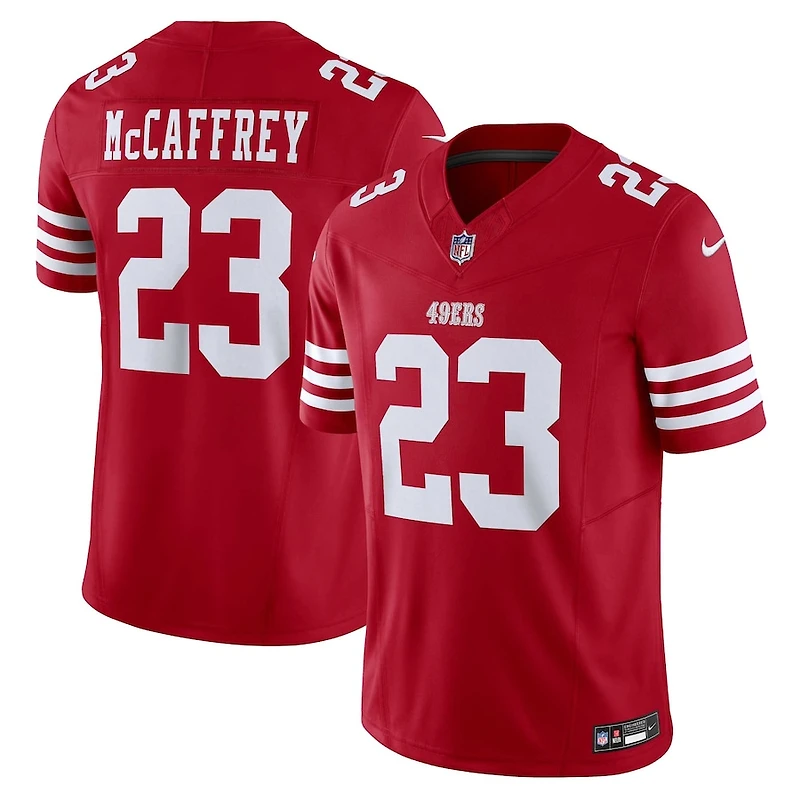 San Francisco 49ers Christian McCaffrey Scarlet Nike Vapor F.U.S.E Limited Jersey