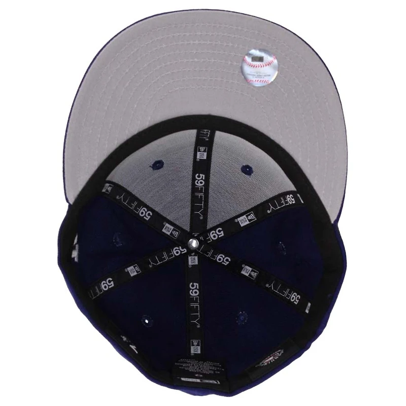 Los Angeles Dodgers Royal Blue Script LA Patch Gray UV 59FIFTY Fitted Hat