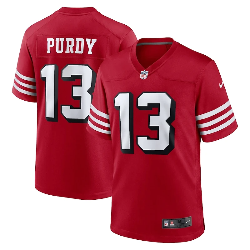 San Francisco 49ers Brock Purdy Alternate Scarlet Red Nike Game Jersey