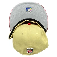 San Francisco 49ers Red Gold Two Tone 60 Seasons Patch Gray UV 59FIFTY Fitted Hat