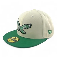 Philadelphia Eagles Chrome Green Two Tone 1933 Patch Gray UV 59FIFTY Fitted Hat