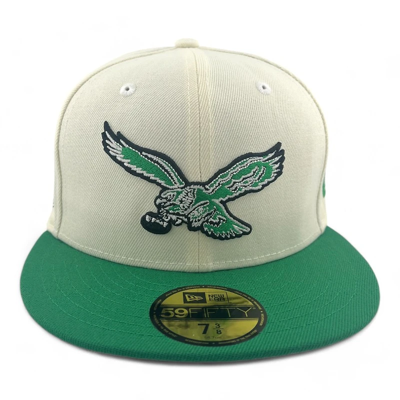 Philadelphia Eagles Chrome Green Two Tone 1933 Patch Gray UV 59FIFTY Fitted Hat