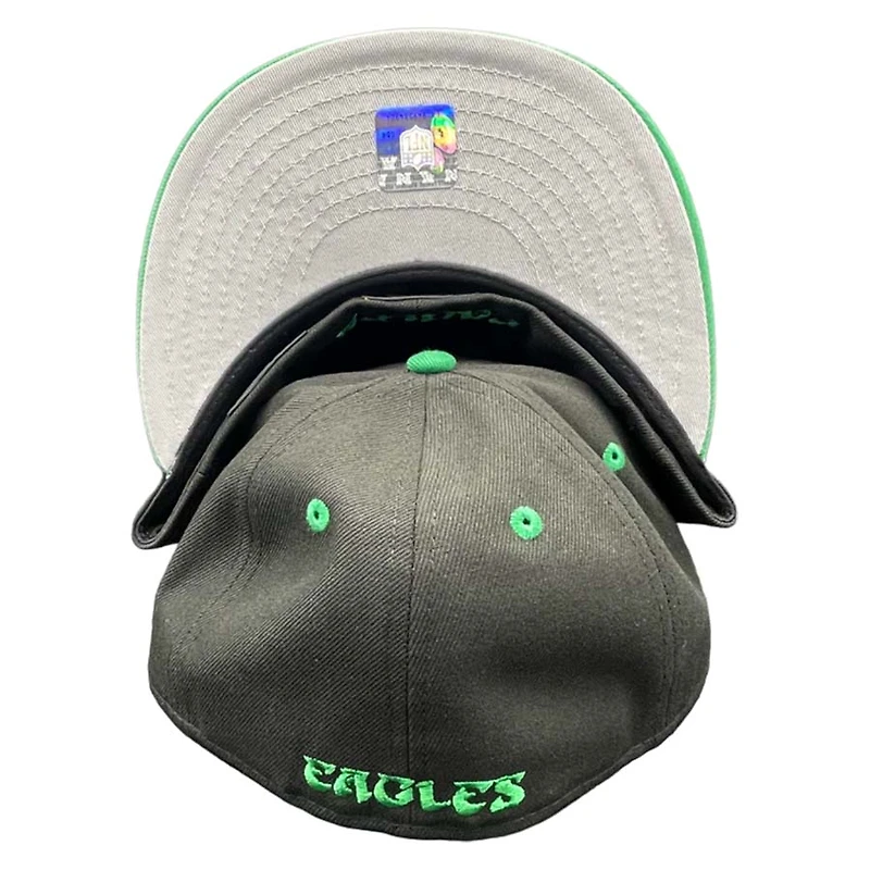 Philadelphia Eagles Black Green Two Tone Gray UV 59FIFTY Fitted Hat