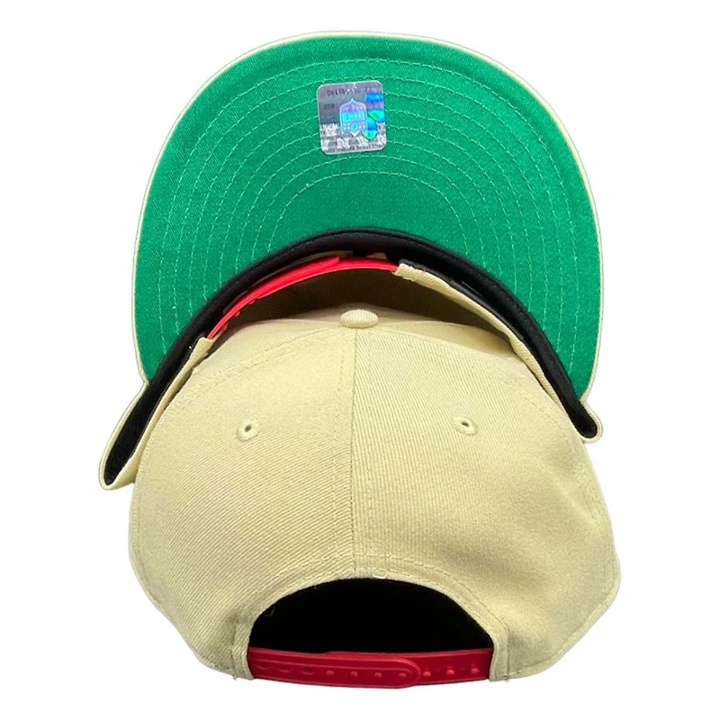 San Francisco 49ers Vegas Gold 40 Seasons Patch Green UV New Era 9FIFTY Snapback Hat