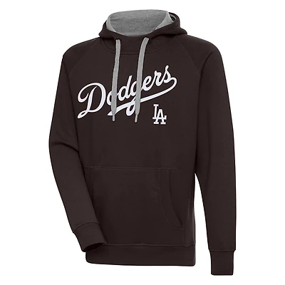 Los Angeles Dodgers Script Victory Antigua Mens Long Sleeve Hoodie
