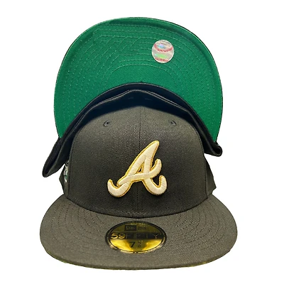 Atlanta Braves All Back Turner Field Final Season Patch Green UV New Era 59FIFTY Fitted Hat