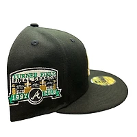 Atlanta Braves All Back Turner Field Final Season Patch Green UV New Era 59FIFTY Fitted Hat