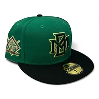 Milwaukee Brewers Green Black Two Tone The Hive 2.0 Pack 25th Anniversary Patch Gray UV New Era 59FIFTY Fitted Hat