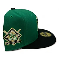 Milwaukee Brewers Green Black Two Tone The Hive 2.0 Pack 25th Anniversary Patch Gray UV New Era 59FIFTY Fitted Hat