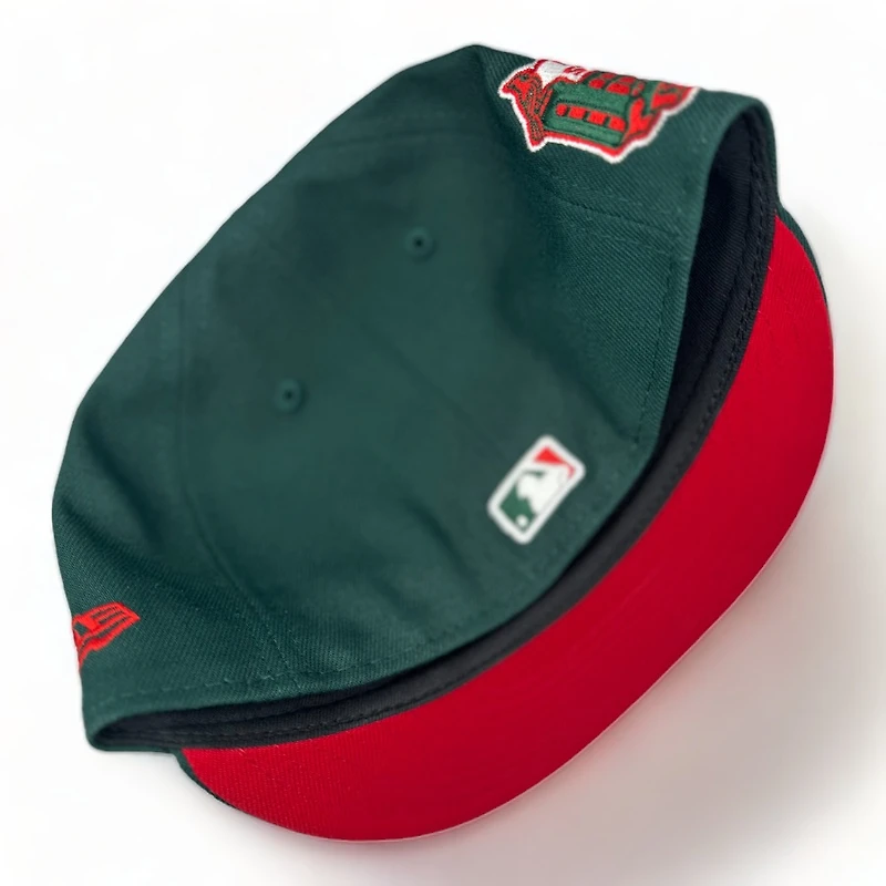 St. Louis Cardinals Green Christmas Pack Busch Stadium Patch Red UV New Era 59FIFTY Fitted Hat
