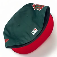 St. Louis Cardinals Green Christmas Pack Busch Stadium Patch Red UV New Era 59FIFTY Fitted Hat