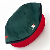 St. Louis Cardinals Green Christmas Pack 1982 World Series Patch Red UV New Era 59FIFTY Fitted Hat