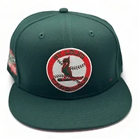 St. Louis Cardinals Green Christmas Pack 1982 World Series Patch Red UV New Era 59FIFTY Fitted Hat