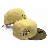 Los Angeles Dodgers Vegas Gold "Damier Collection" 1988 Patch Gray UV New Era 59FIFTY Fitted Hat
