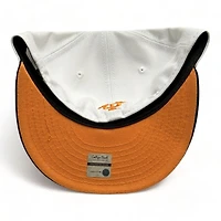 Tennessee Volunteers NCAA White Black Two Tone Script Logo New Era 59FIFTY Fitted Hat
