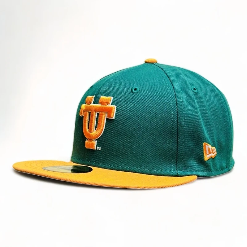 Tennessee Volunteers NCAA Green Orange Two Tone 100th Anniversary Patch New Era 59FIFTY Fitted Hat